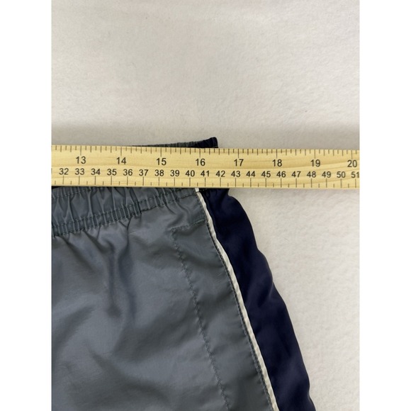 Vintage Nike Track Pants Men's Large Grey Navy Blue Stripe Y2K - Picture 5 of 11